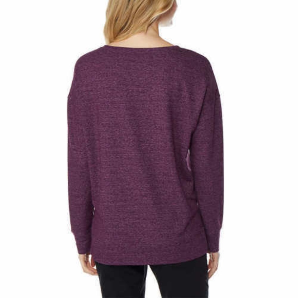 32 Degrees Heat Crew Neck Fleece High Low Pullover - Picture 3 of 6